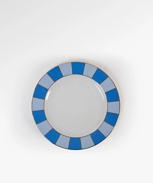 KINGSWAY Blue Porcelain Dinner Plate