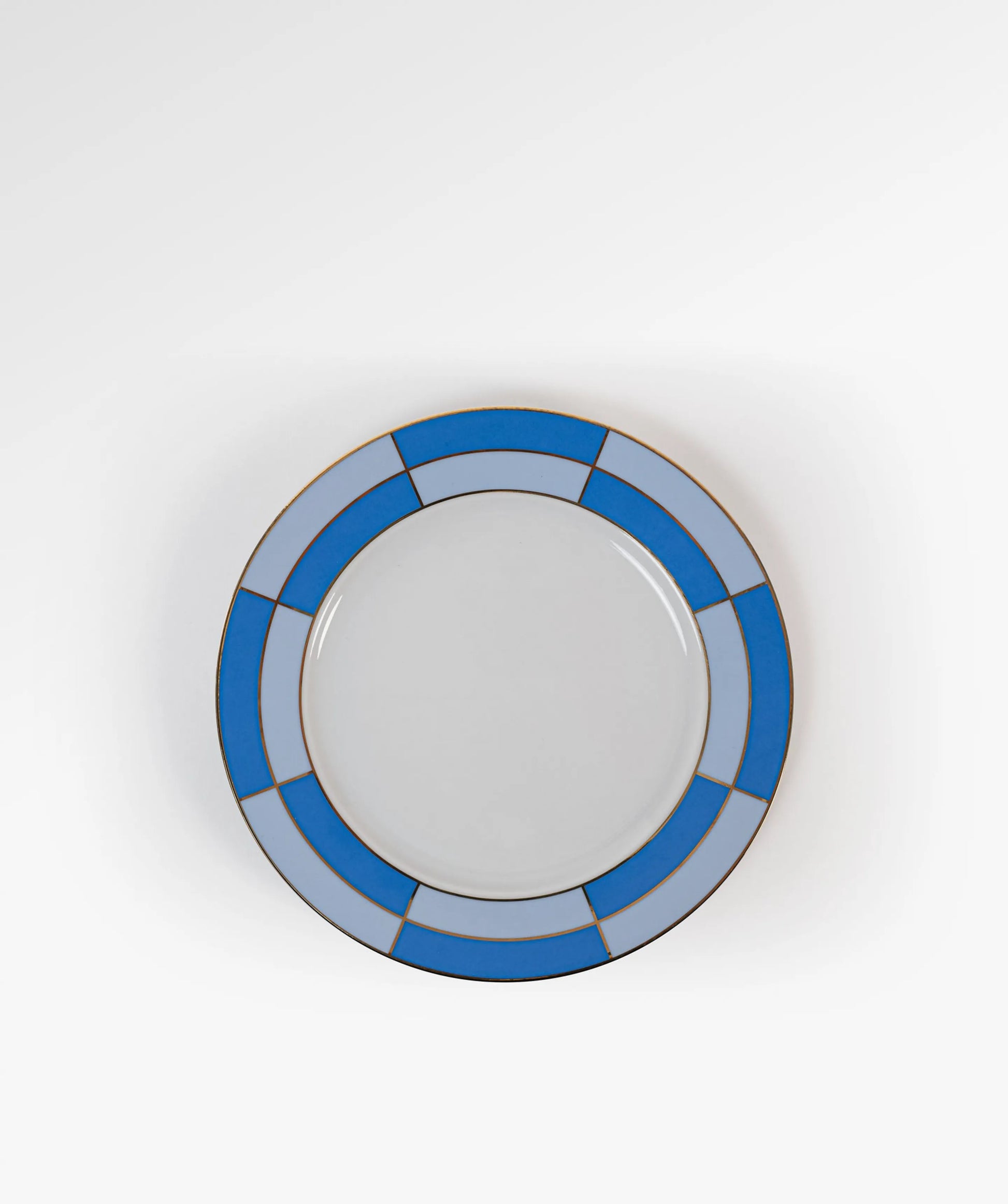 KINGSWAY Blue Porcelain Dessert Plate