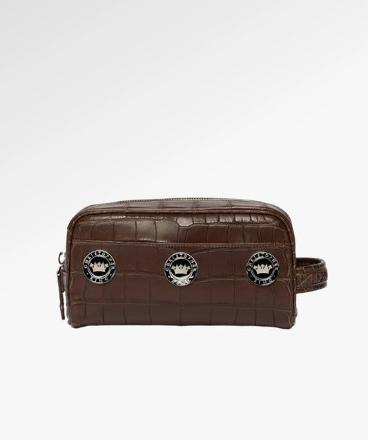 Gentleman's Small Alligator Toiletry Bag