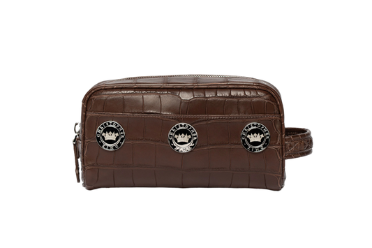 Gentleman's Small Alligator Toiletry Bag