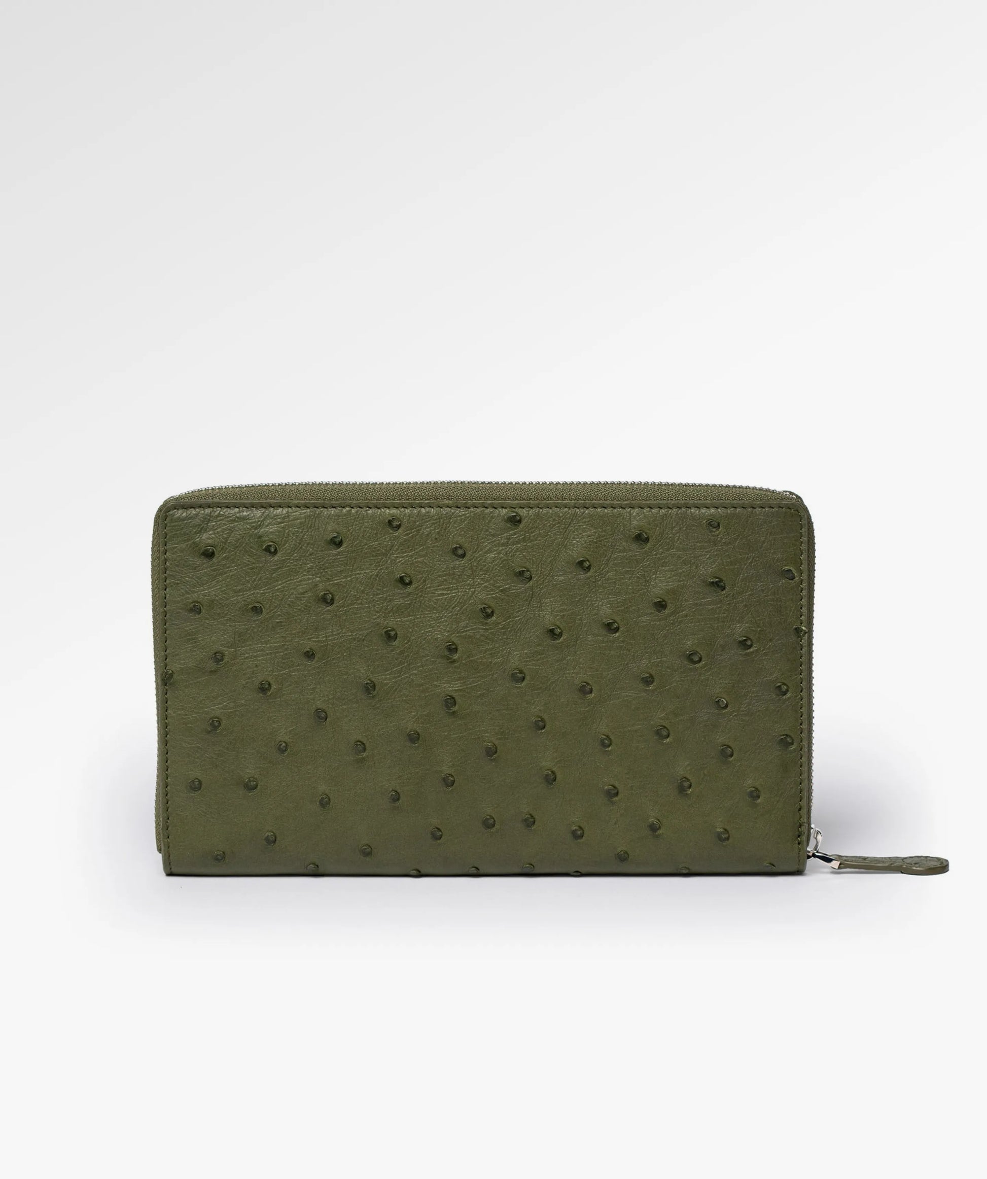 Gentleman’s Ostrich Zipper Wallet